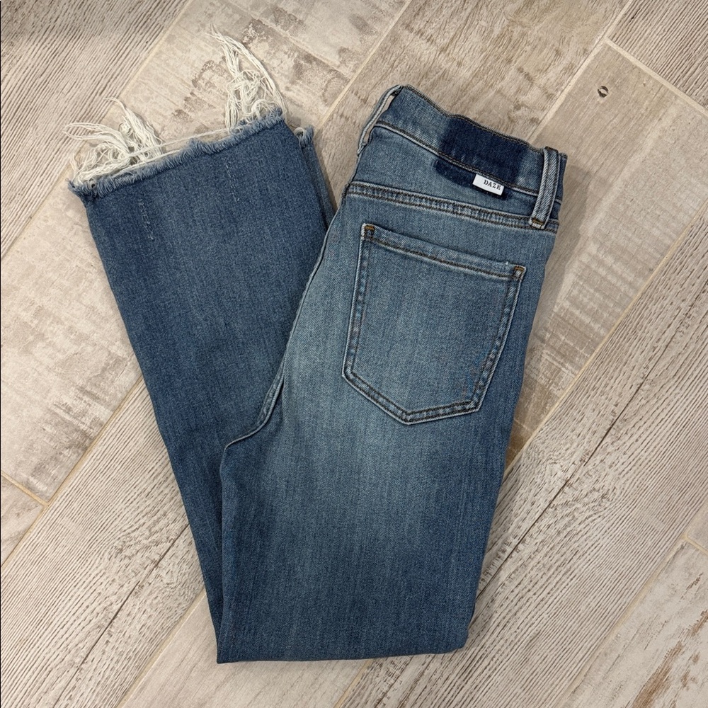 Daze Denim Frayed Bottom Jeans